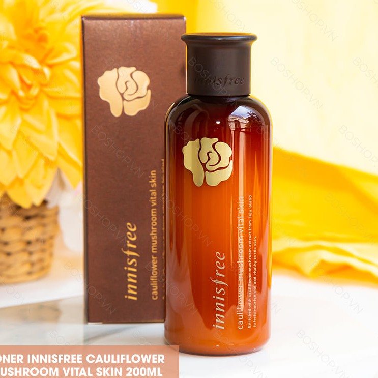 TONER INNISFREE CAULIFLOWER MUSHROOM VITAL SKIN 200ML CHÍNH HÃNG - 5568