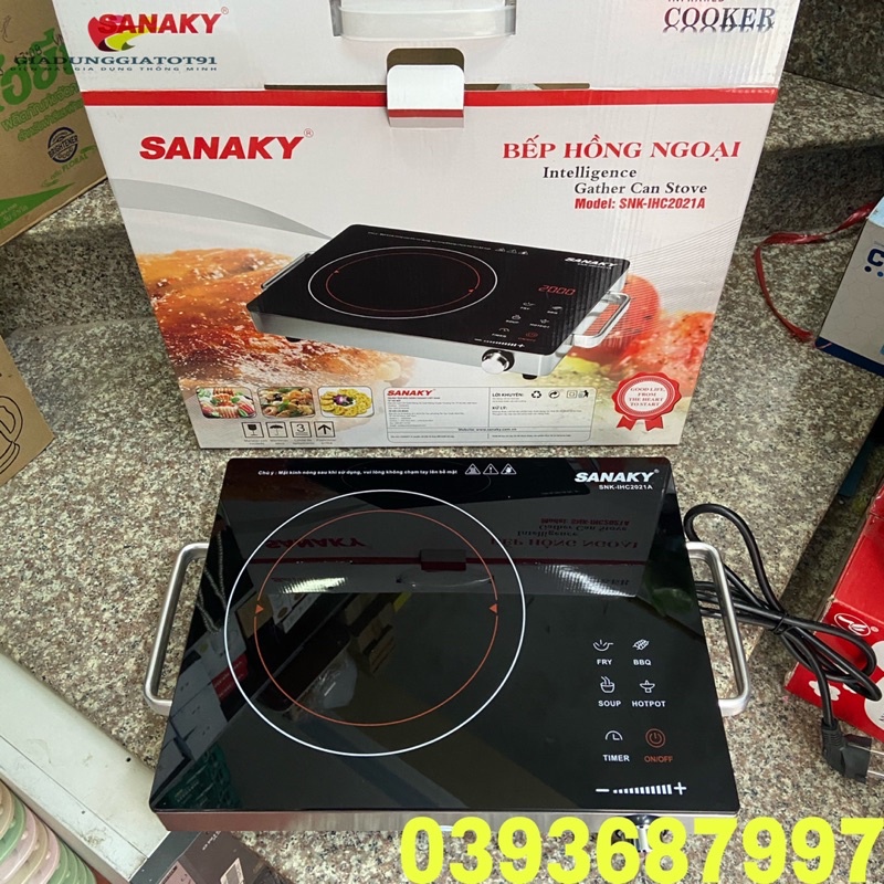 [Mã 154ELSALE2 giảm 7% đơn 300K] BẾP HỒNG NGOẠI SANAKY CÔNG SUẤT 2000w CHO KHẢ NĂNG NẤU NHANH