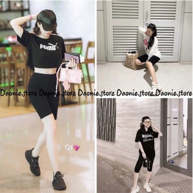 Quần legging lửng cạp chun cao cấp nâng mông tôn dáng chất thun co dãn ♥