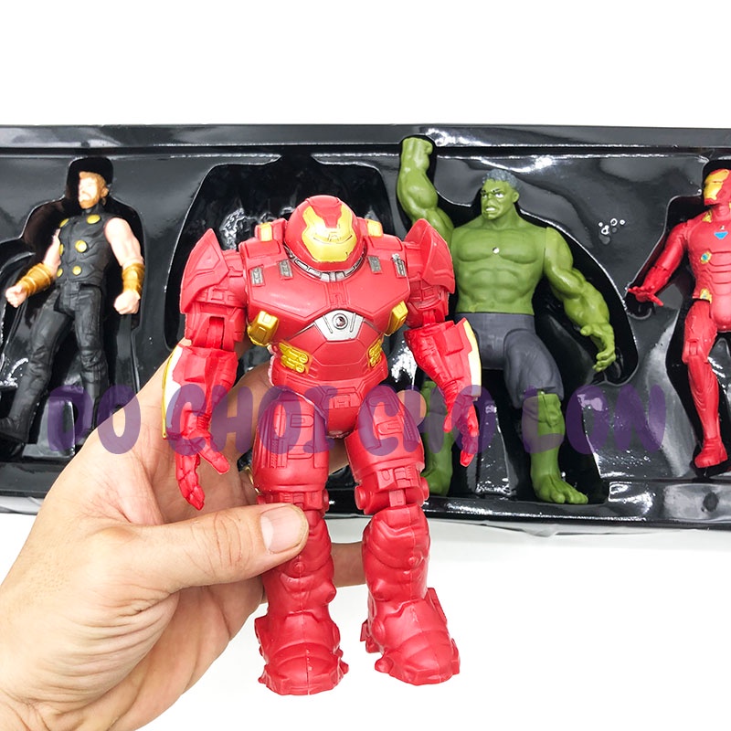 Hộp đồ chơi mô hình 5 siêu anh hùng Avengers 2 có đèn 99001-1