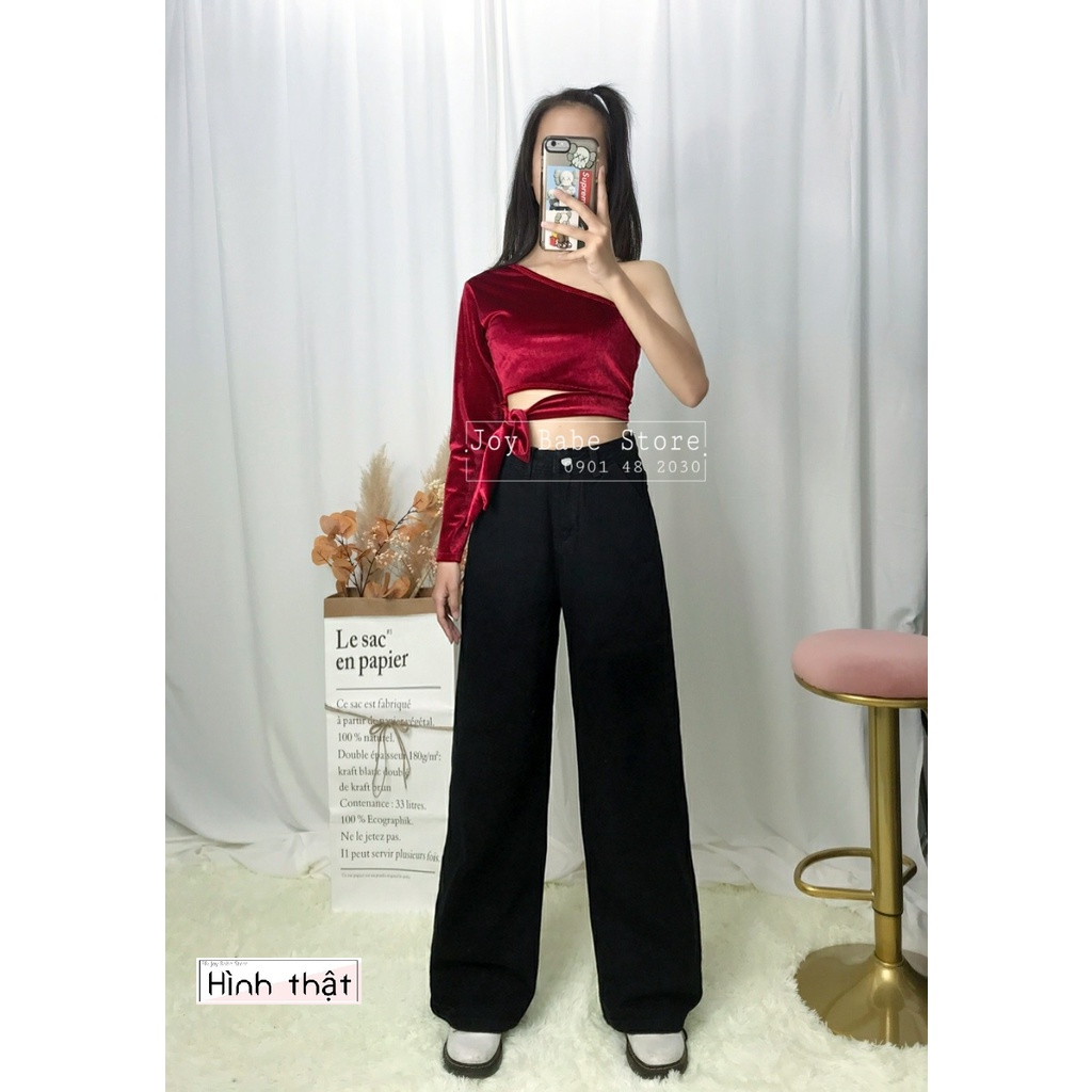 Áo croptop tay dài lệch vai ACOD 14, da beo sexy cá tính, cột dây hông eo tôn dáng, áo kiểu nữ độc lạ dài tay ôm body