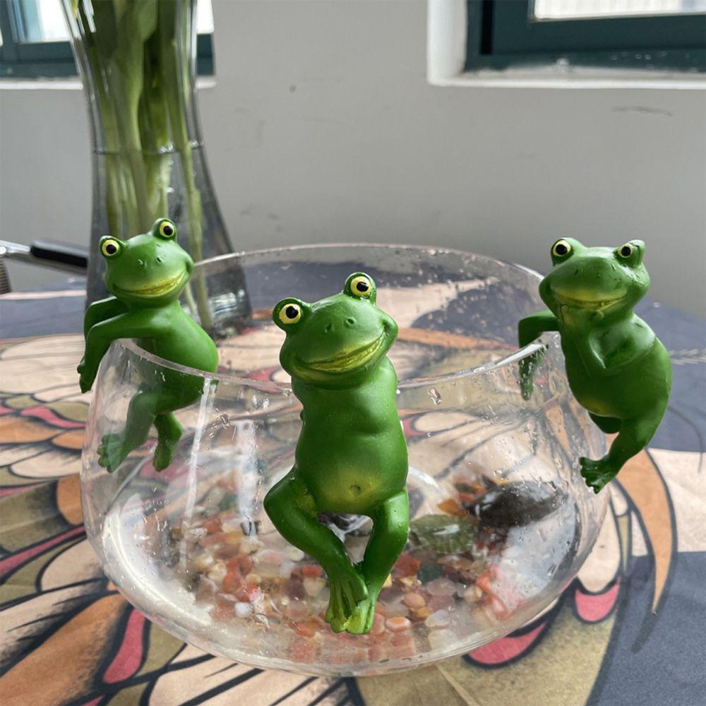 Mô Hình Ếch Và Thỏ Bằng Nhựa Resin Trang Trí Tiểu Cảnh