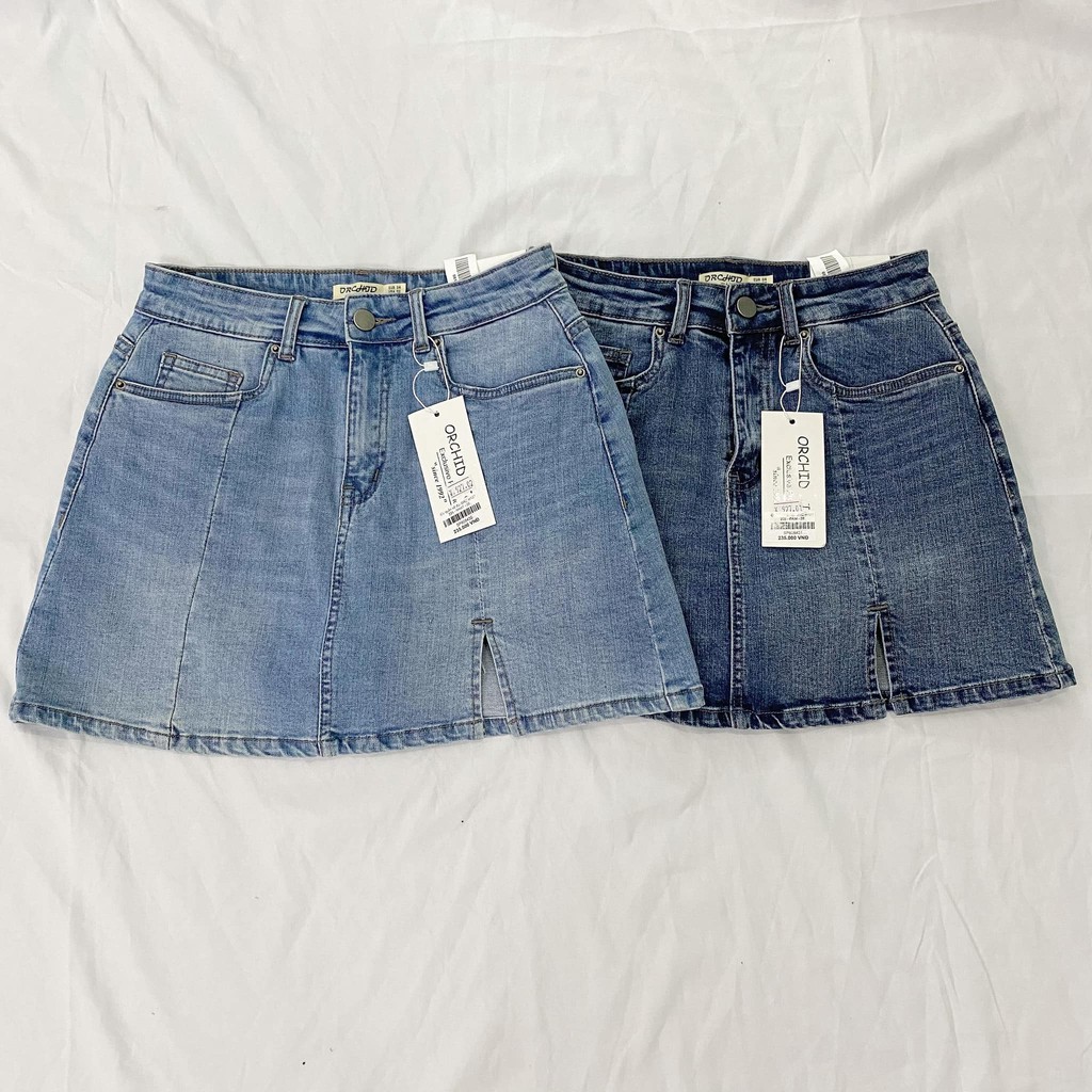 [FREESHIP - ẢNH CHÍNH CHỦ] Váy quần jean xẻ đùi 0RCHID m927