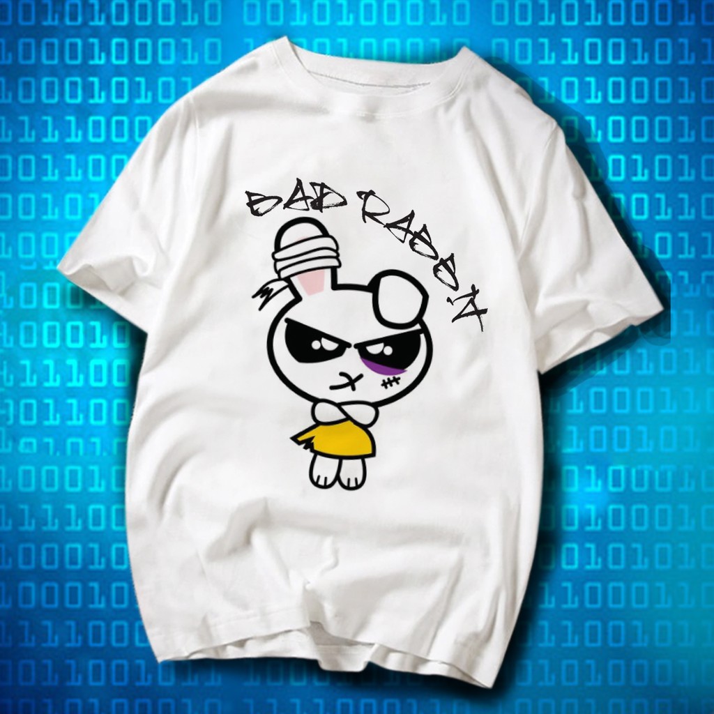 Áo thun BAD RABBIT CUTE - Vải Dày Mịn - MAY Dây Cổ Cao Cấp ( có Hình Thật )