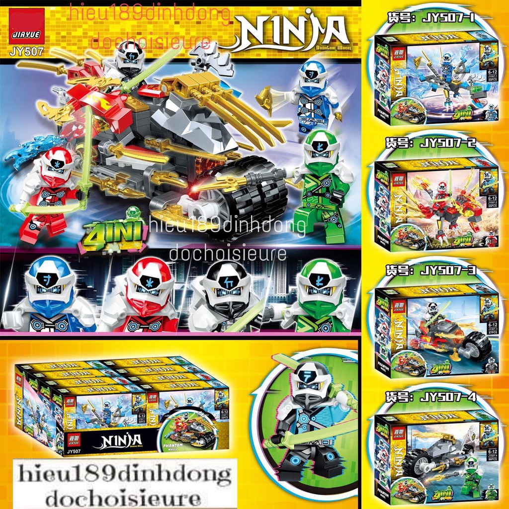 Lắp ráp jy507 : Xe máy moto hiện đại của các ninja 250+ mảnh