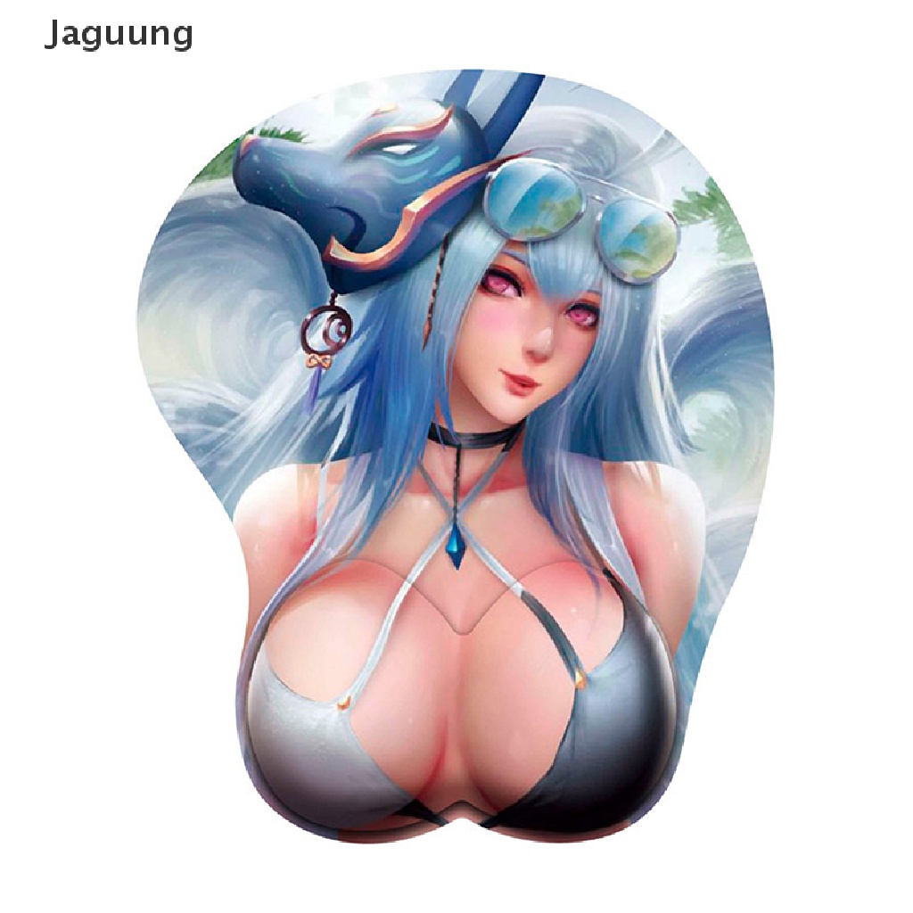 Miếng lót chuột kê cổ tay bằng silicon thiết kế hình nhân vật anime 3D gợi cảm