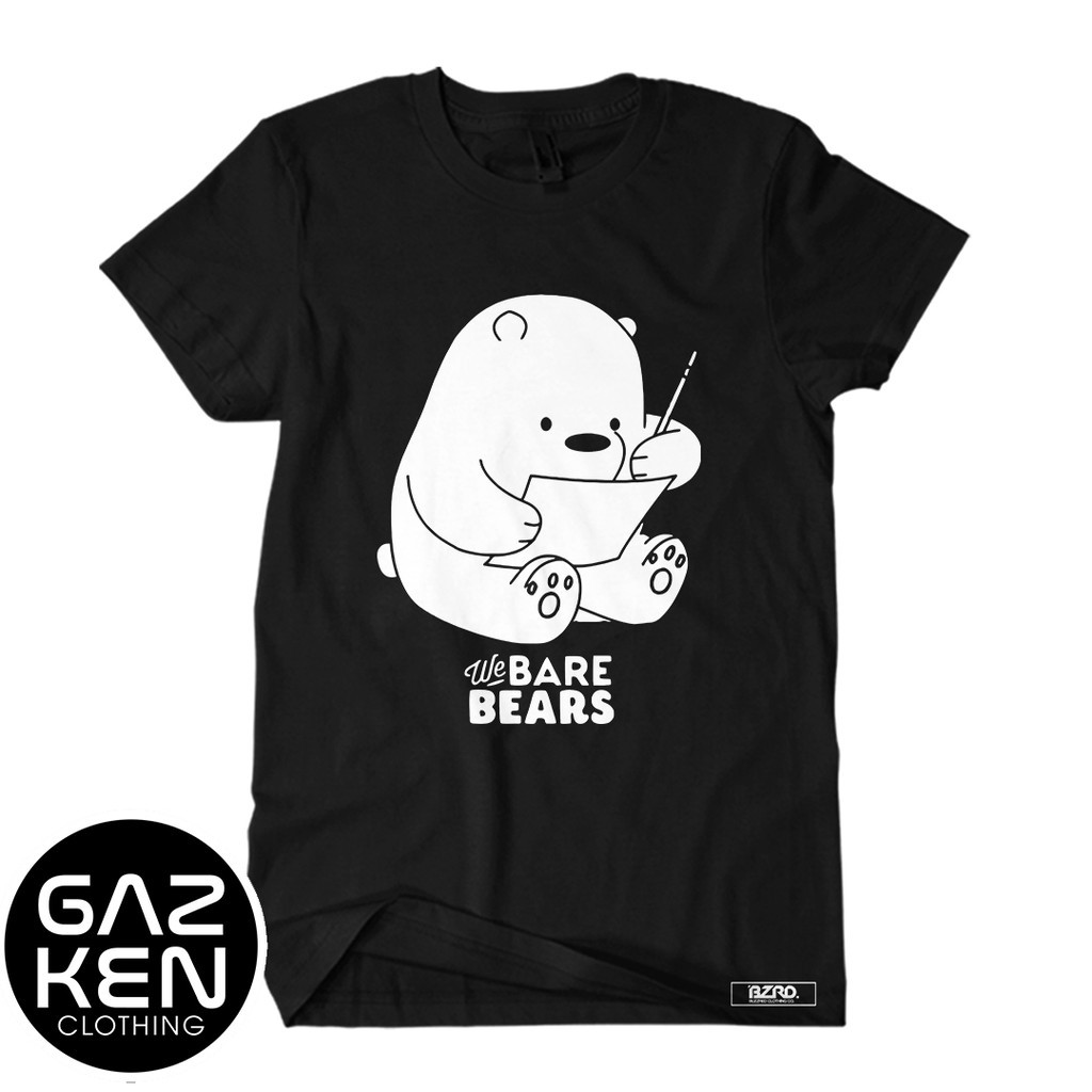 (SALE) Áo thun in hình Ice Bear Writing We Bare Bears độc đẹp dành cho các fan