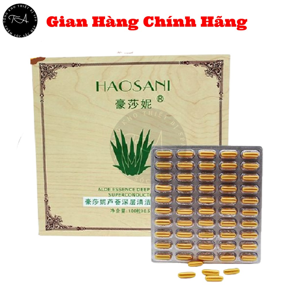 [ 1 Hộp 2 vỉ 100 viên ] Viên Thải Chì Haosani giá tốt nhất