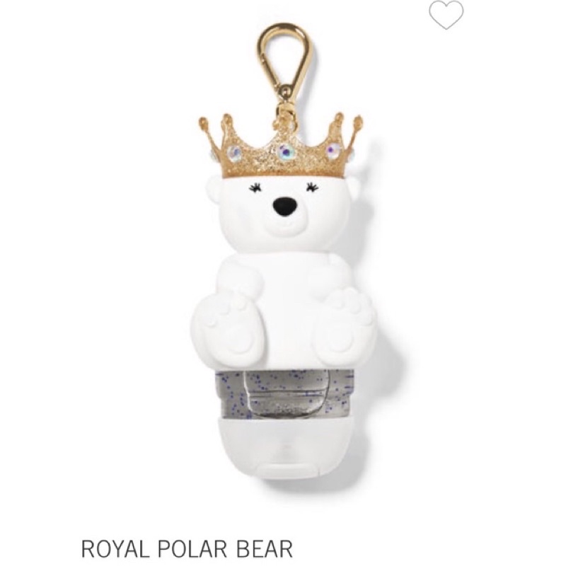 Móc treo nước rửa tay Gấu trắng mùa đông khô Bath & Body Works - Royal Polar Bear Hand Gel holder