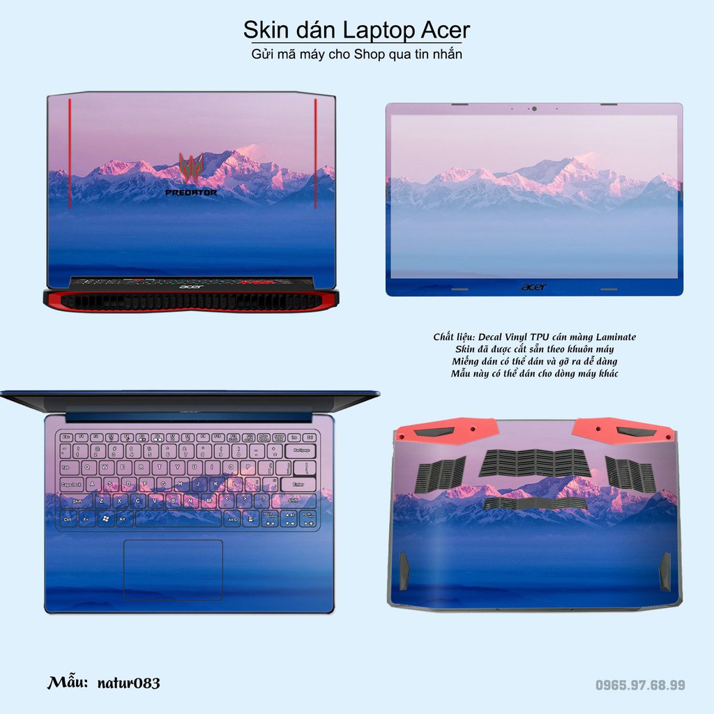 Skin dán Laptop Acer in hình thiên nhiên nhiều mẫu 4 (inbox mã máy cho Shop)