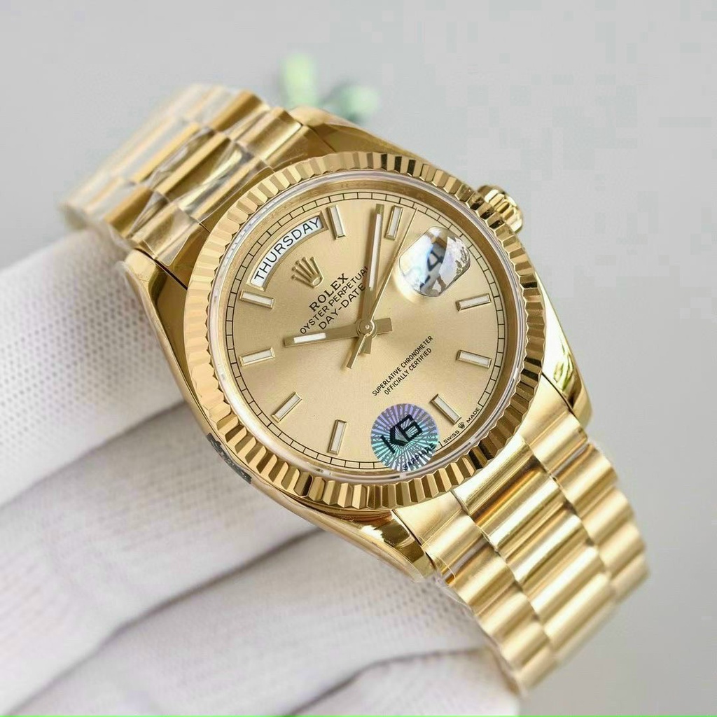 { Full Box} Đồng hồ nam Rolex viền băm (hàng cao cấp) - dây thép không gỉ chống nước - bảo hành 12 tháng