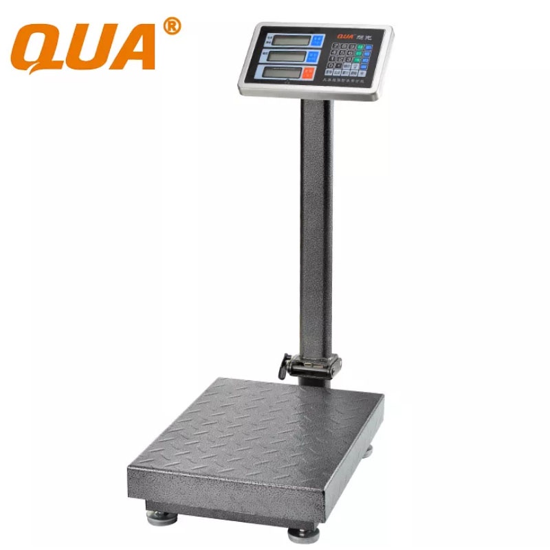 Cân bàn điện tử tính tiền QUA 823B loại 300kg có thể gập gọn dễ dàng vận chuyển mang theo