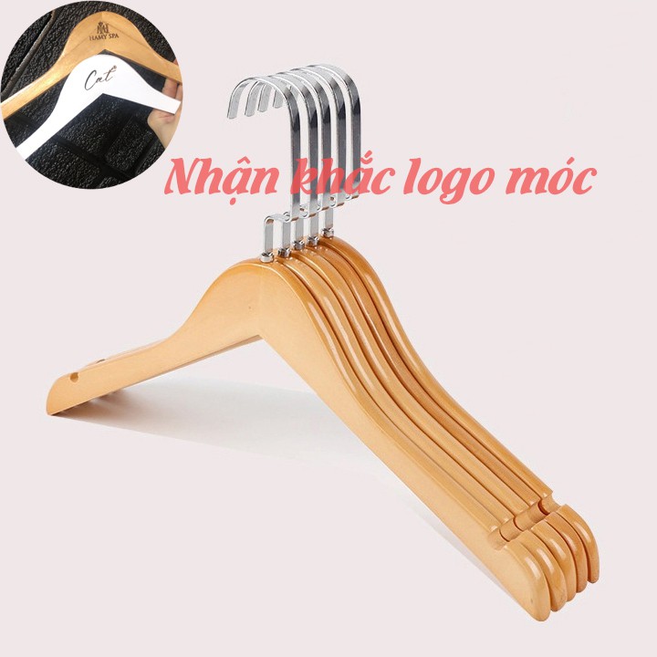 Móc gỗ treo quần áo trẻ em 32cm ( 1 móc)