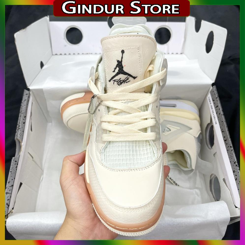 Giày Sneaker Jordan 4 Off White Full Box Full Phụ Kiện Freeship