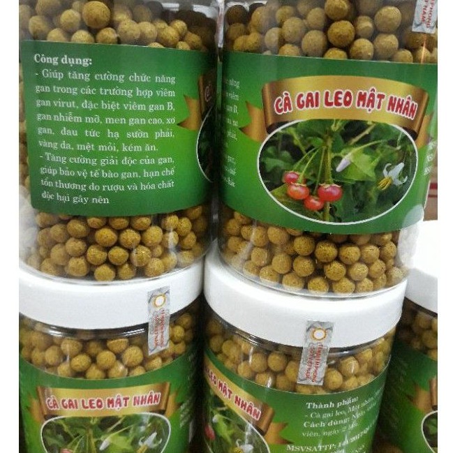 Viên cà gai leo mật ong mát gan hộp 500g