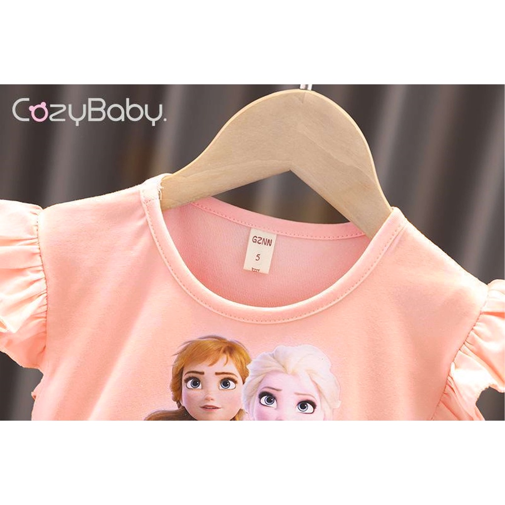 Đầm Hóa Trang Công Chúa Anna Elsa Thời Trang Mùa Hè Cho Bé Gái