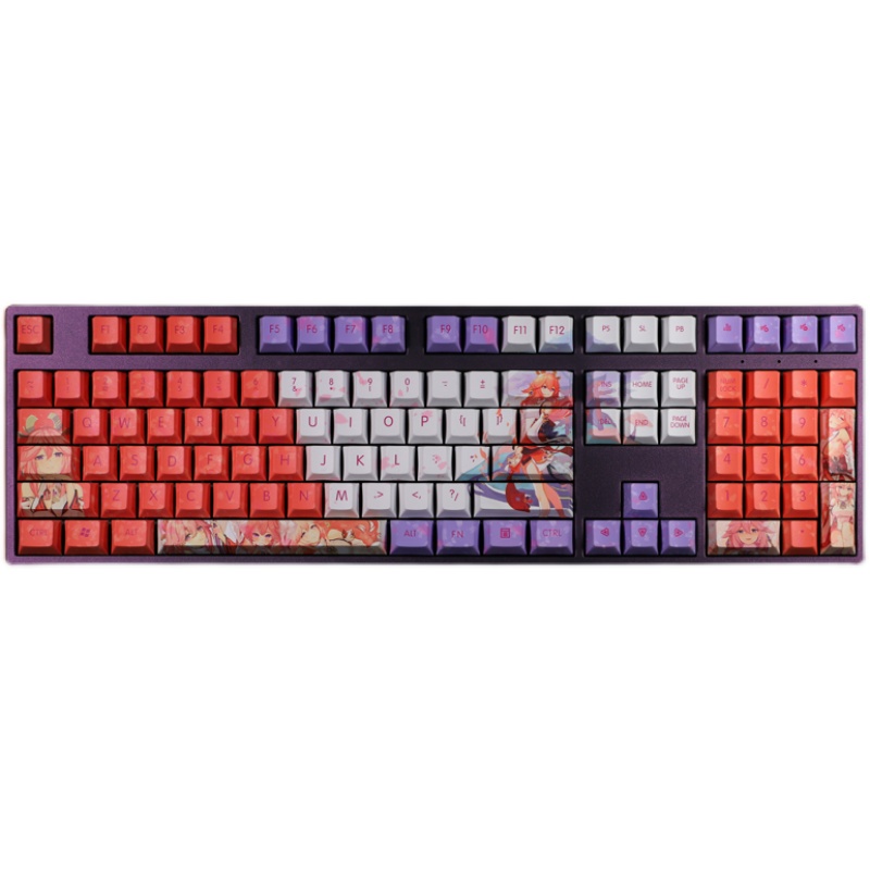 Yae Miko Keycap Cherry Profile Genshin Impact Theme Anime PBT Dye Thăng hoa Bàn phím cơ học Keycaps