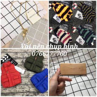 Vải nền chụp ảnh - vải caro chụp ảnh sz mini