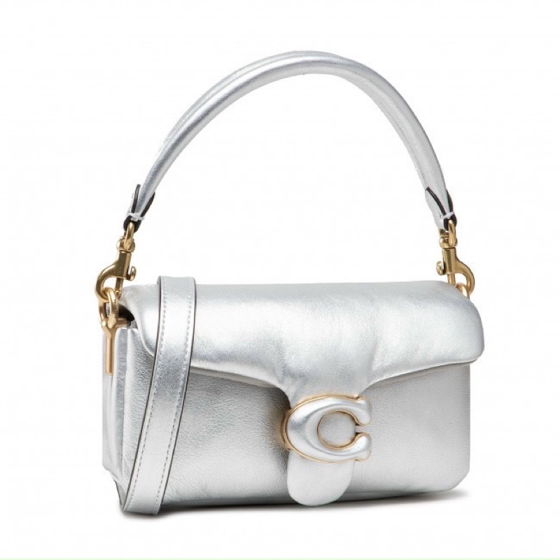 Túi Coach gối màu bạc hot trend