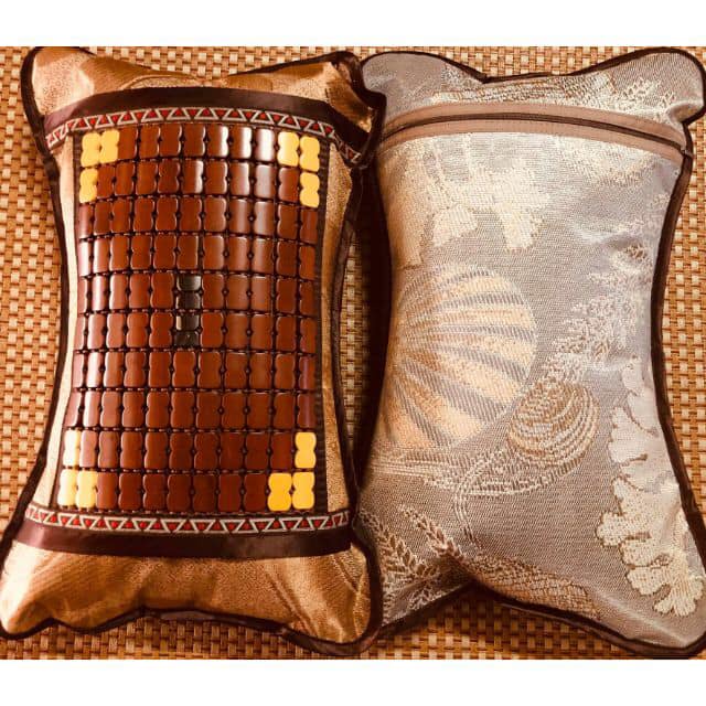 Gối trúc mây hạt bền đẹp, giảm mồ hôi khi nằm (40x25cm-TN)