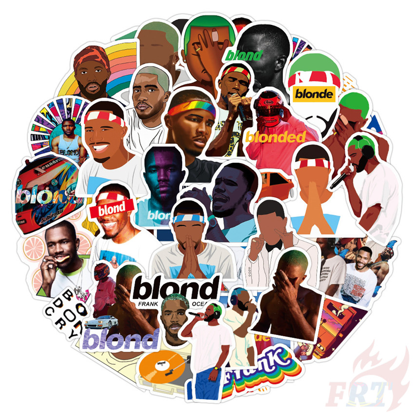 ❉ Frank Ocean “Blonde” Series 02 - POP Singer Stickers ❉ 50Pcs/Set DIY Fashion Luggage Laptop Skateboard Decals Doodle Stickers