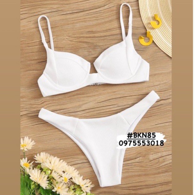[BKN85] <ÂU> SET BIKINI BASIC VẢI GÂN 4 MÀU (CÓ GỌNG) | BigBuy360 - bigbuy360.vn