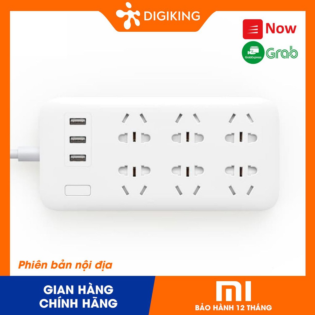 Ổ Cắm Thông Minh XIAOMI 6 Ổ Cắm Điện 3 ổ cắm USB powerstrip 6 holes with 3 USB port