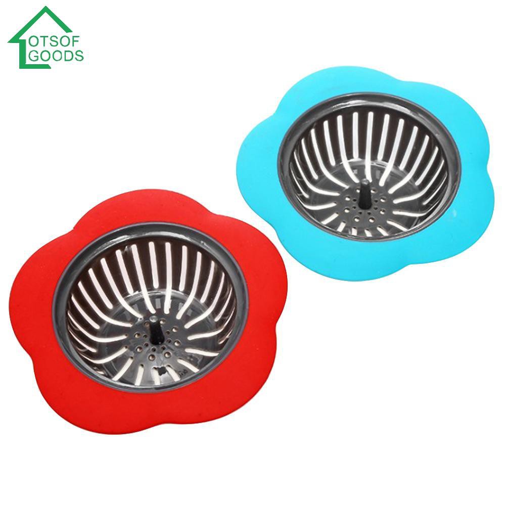 Kitchen Flower Sink Strainer Drain Filter Bathroom Hair Trap