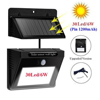 Đèn năng lượng mặt trời cảm biến hồng ngoại 30Led/6W - đèn led năng lượng mặt trời
