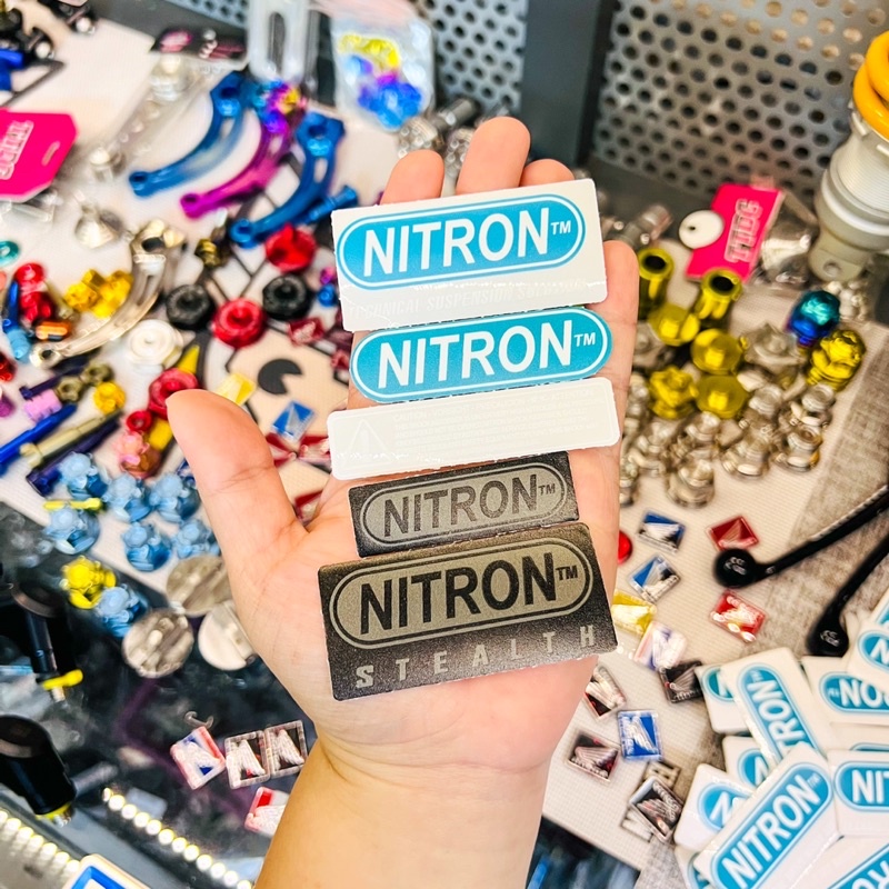 Tem Logo Nitron in uv mực nổi cực đẹp chất liệu mẫu như tem zin chính hãng ✌