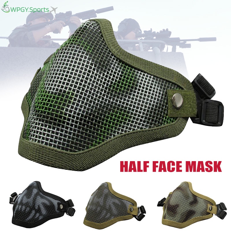 Khẩu Trang Lưới Chiến Thuật Có Thể Điều Chỉnh Cho Airsoft/CS Game Airsoft CS