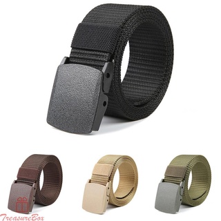 【TRSBX】Combat Buckle Strap Tactical Belt Webbed Belt Work Belt Adjustable No Metal Belt