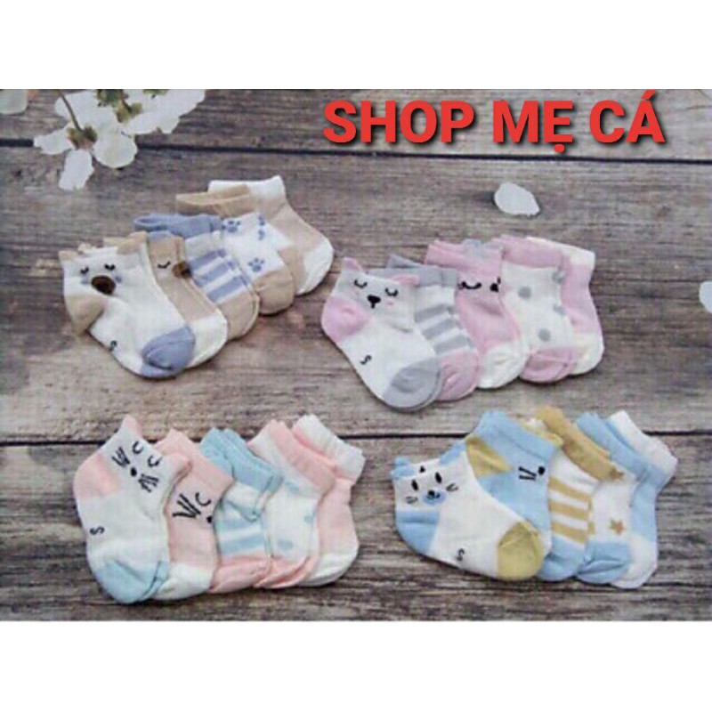 Set 5 đôi tất lưới cho bé size S (3m-18m)