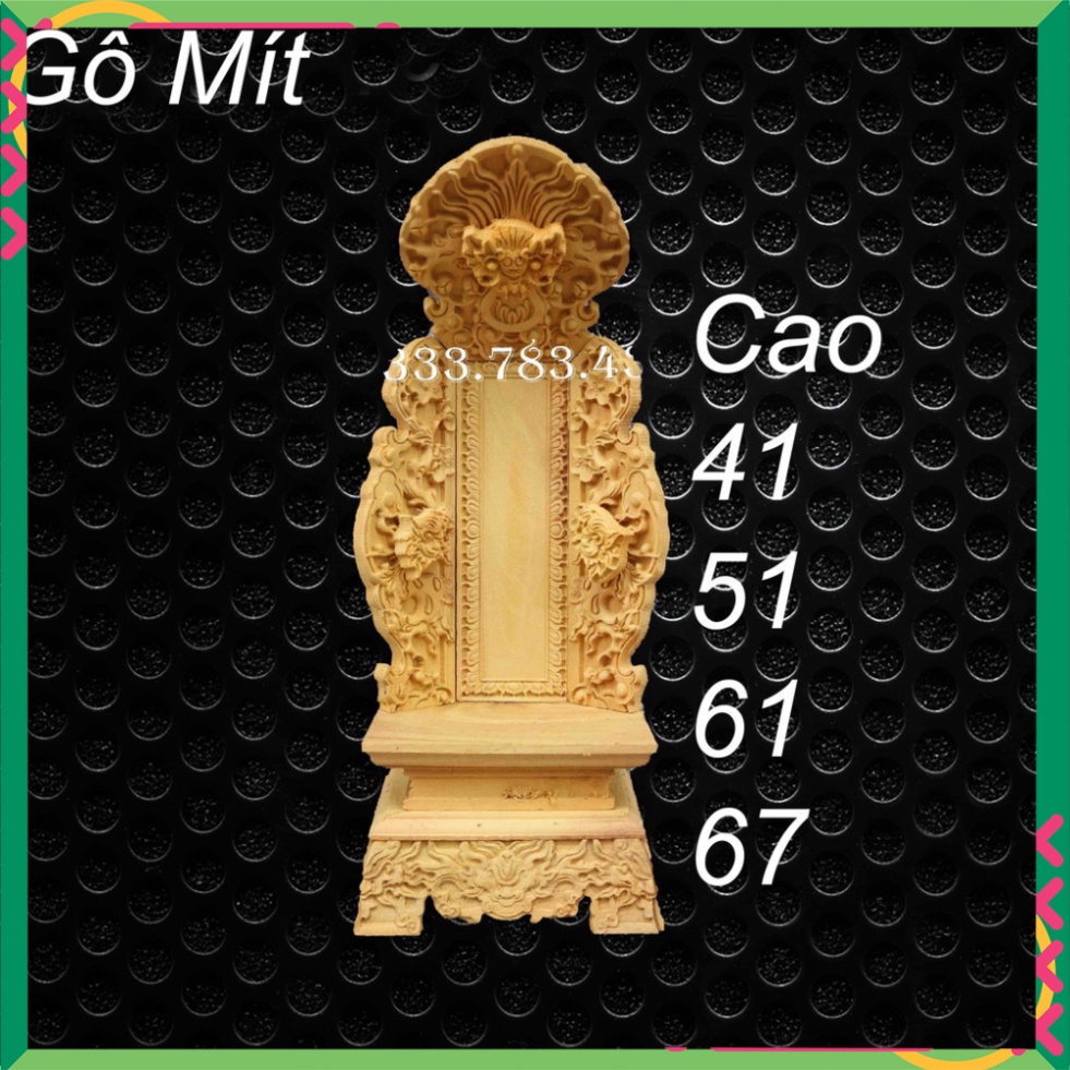 BÀI VỊ RỒNG THỜ GIA TIÊN MỘC PHONG THỦY GỖ MÍT