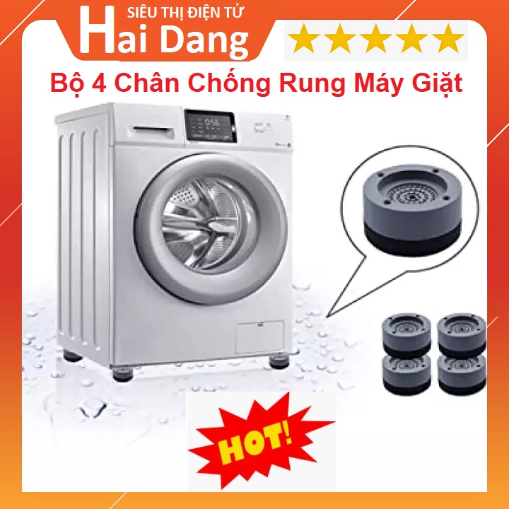 Combo 4 Chân Cao Su Kê Máy Giặt, Tủ Lạnh - Chống Rung - Chống Ồn - Chân Kê Máy Giặt Tủ Lạnh Chống Ẩm Đa Năn