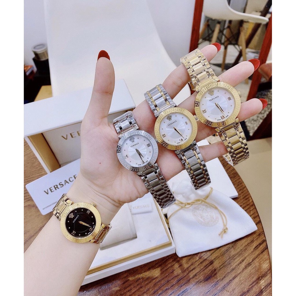 Đồng hồ đeo tay nữ versace cao cấp chống nước cực tốt bảo hành 12 tháng LUTOS VN