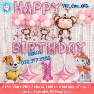 Set trang trí sinh nhật tuổi cún-thôi nôi bé cún-sinh nhật bé trai, bé gái-trang trí sinh nhật giá rẻ, sinh nhật 1 tuổi