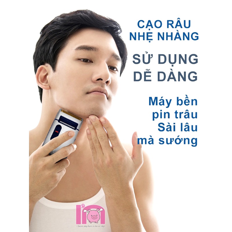 Máy cạo Râu  chính hãng Yandou  SC-W301U pin khỏe siêu bền màu bạc