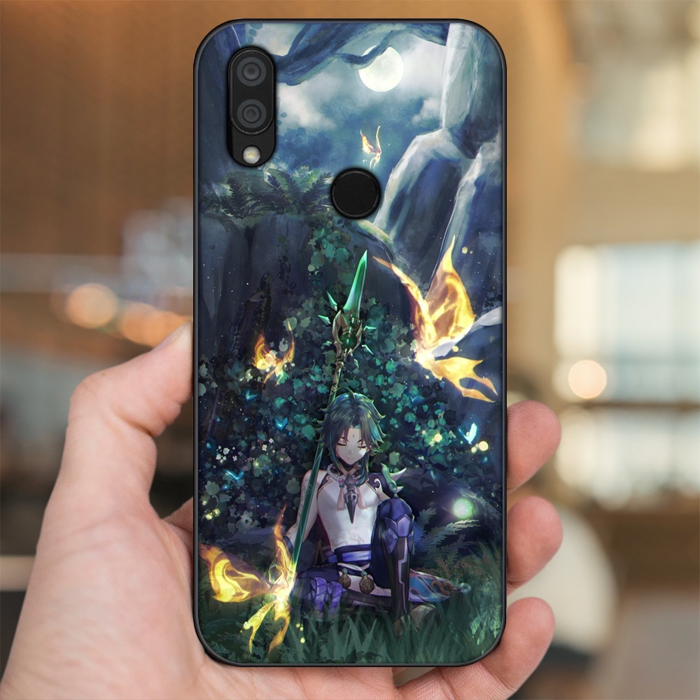 Ốp lưng Xiaomi Redmi 7 viền đen in hình Xiao Genshin Impact