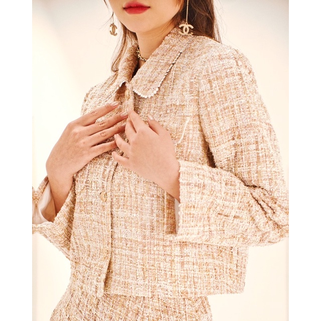 The19Club - Bộ áo khoác chân váy tweed Mina Set