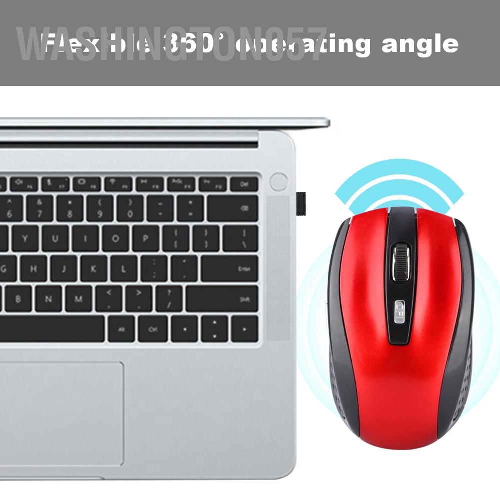 Chuột Quang Không Dây USB 6D 2.4G 1200DPI Cho Laptop