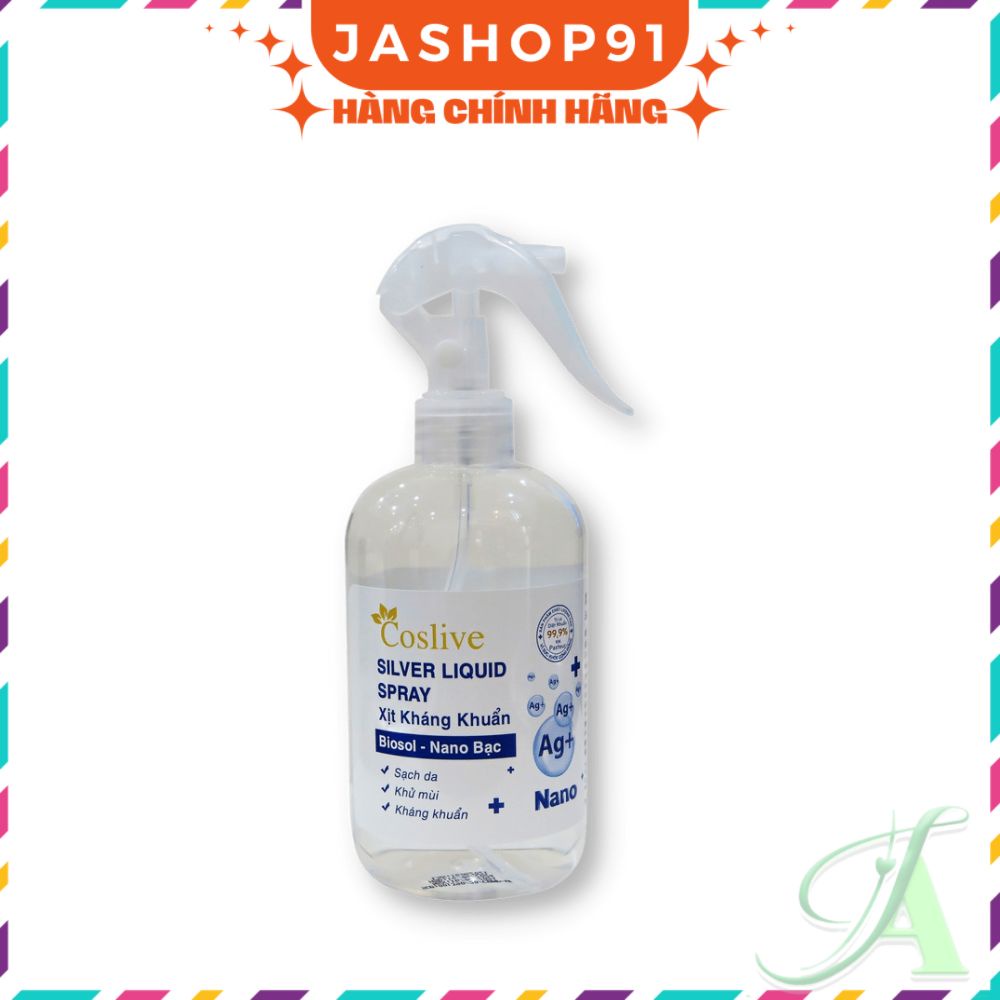 Xịt Kháng Khuẩn Nano Bạc COSLIVE 500ML - jashop91