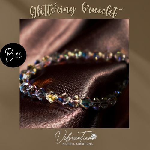 Vòng tay pha lê nhân tạo Áo hạt nón 6 mm