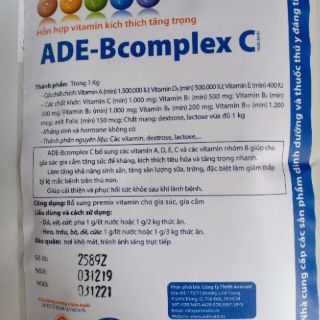 Ade bcomplex - kích thích tăng trọng nhanh 100gam
