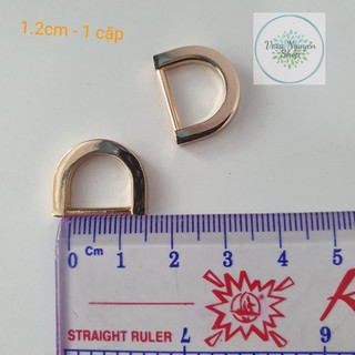 Khoen D bóng vàng size từ 1cm đến 2cm