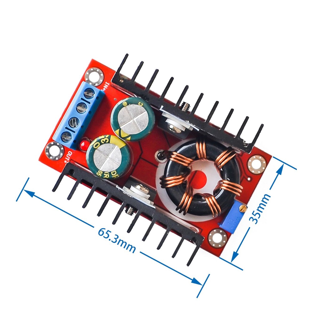 5/1 mô đun tăng áp 150W DC-DC từ 10-32v lên 12-35V