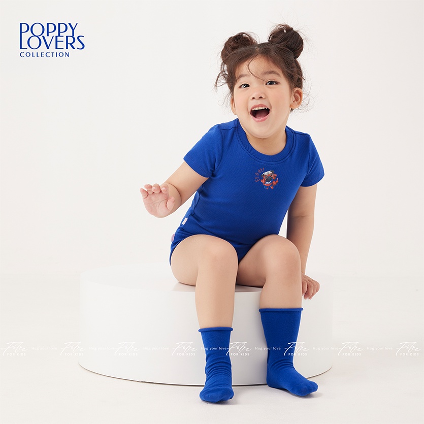 Folie Homewear -  Set đồ bộ mặc nhà cho bé áo ngắn tay quần short chất liệu thun gân cotton FKLA1Q1