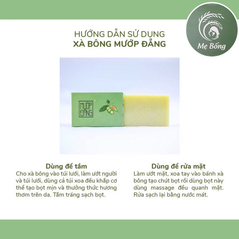 Xà bông mướp đắng dưỡng sáng da, ngừa mụn, an toàn cho bé