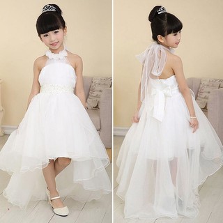 Váy vải voan kiểu dáng công chúa dùng bé gái mặc trong tiệc cưới