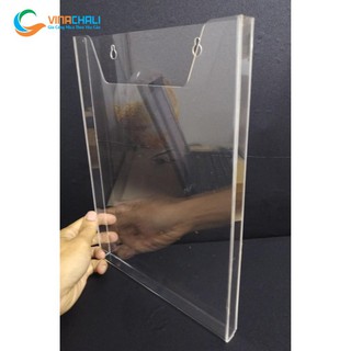 Bộ 3 Kệ mica treo tường A4 trong suốt